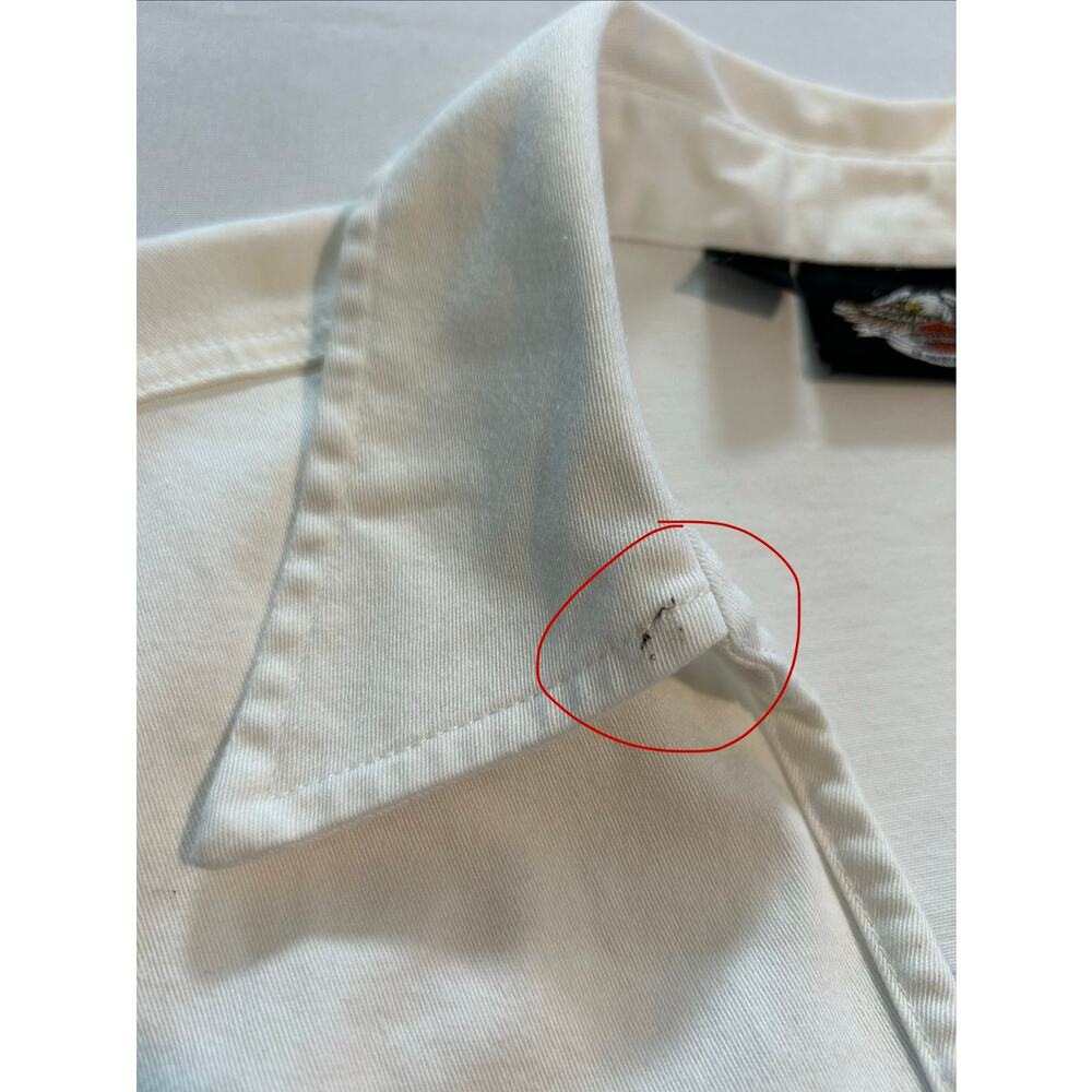 Harley Davidson Women's Zip Up Sleeveless Tank White Large - Picture 9 of 10